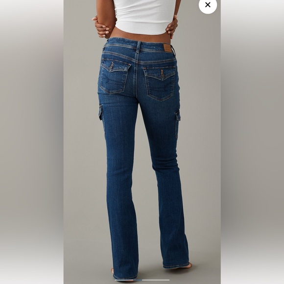 AE Stretch Low Rise Kick Bootcut Jean - Picture 3 of 7